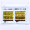 Gold sparkle lash accent strip in extension set