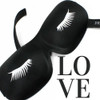 Blackout 3D Contoured Deep Cup Sleep Mask  | Black with Lashes