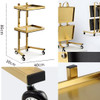 Luxury  Suite Salon Furniture  | Beauty Salon Electric Curved Cosmetic Bed Peddle & Remote Controlled, Trolley & Chair