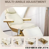 Luxury  Suite Salon Furniture  | Beauty Salon Electric Curved Cosmetic Bed Peddle & Remote Controlled, Trolley & Chair