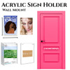 Clear Acrylic Sign Holder  |  8.5 X 11 Portrait Wall Mount