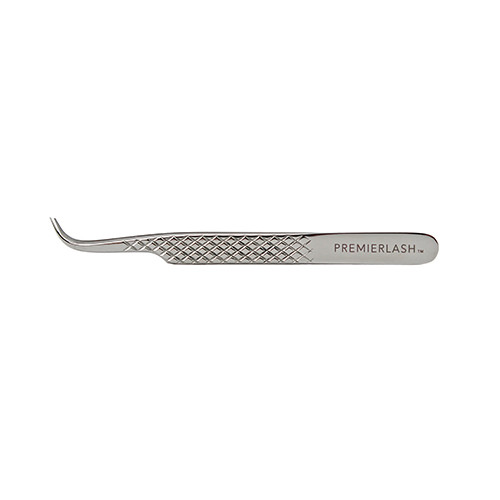 Hooked Lash Tweezers with Diamond Grip | 4.7" (12cm)