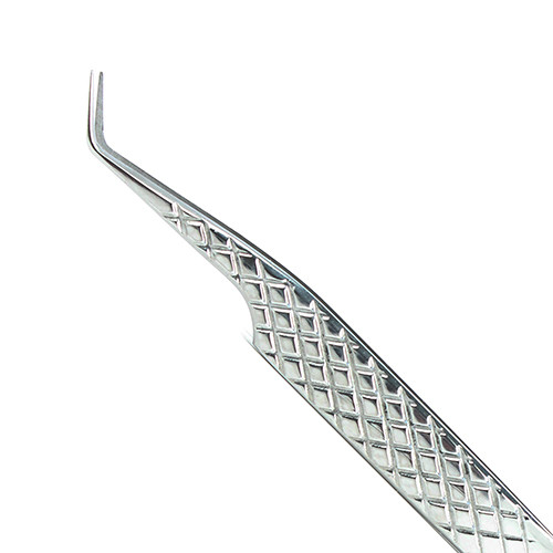 45º Lash Tweezers 9mm Tip with Diamond Grip | 4.7" (12cm)