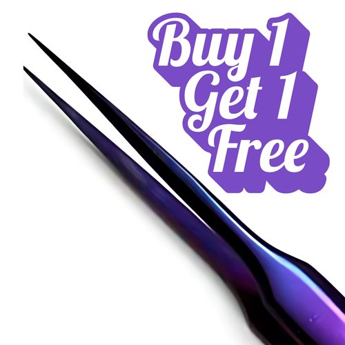 Plasma Straight Lash Tweezers | 5.5" (14cm)