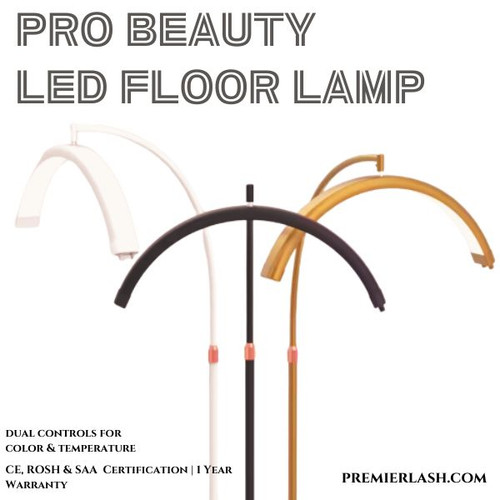 Pro Beauty LED Floor Lamp + Phone Clip | Color Temperature