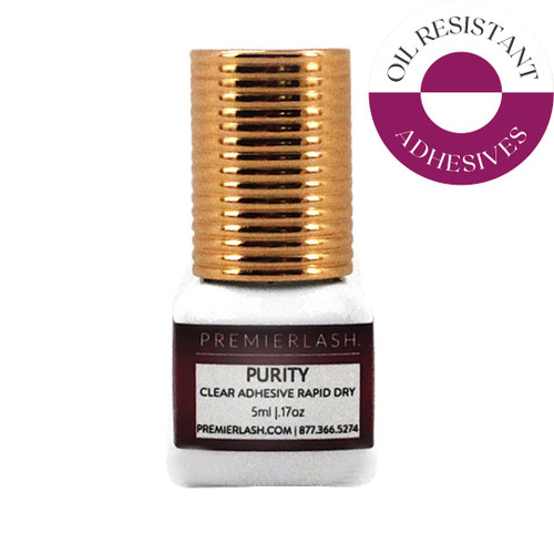 Purity Clear 0.5-1 Sec | Rapid Dry Volume & Mega Volume Lash Adhesive, 5 & 10 ml