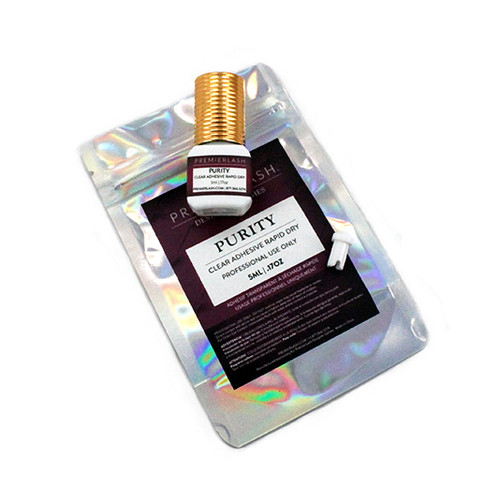 Purity Clear 0.5-1 Sec | Rapid Dry Volume & Mega Volume Lash Adhesive, 5ml