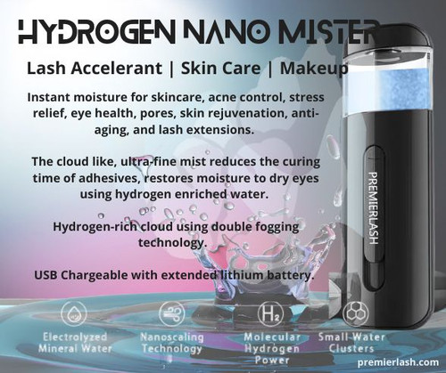 Hydrogen Ultrasonic Nano Mister |  Lash Extensions, Deep Moisturizing, Anti Aging, Skin Rejuvenation