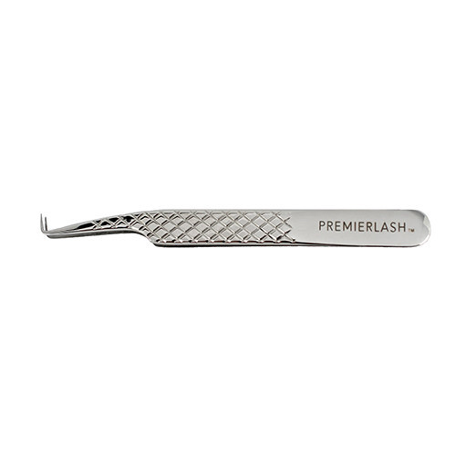 Fiber Tip 90º Lash Tweezers 9mm Tip with Diamond Grip | 4.7" (12cm)