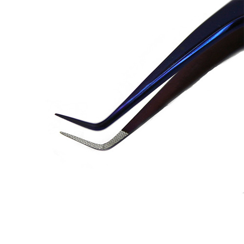 Fiber Tip Plasma 90º Lash Tweezers 9mm Tip | 5.5" (14cm)