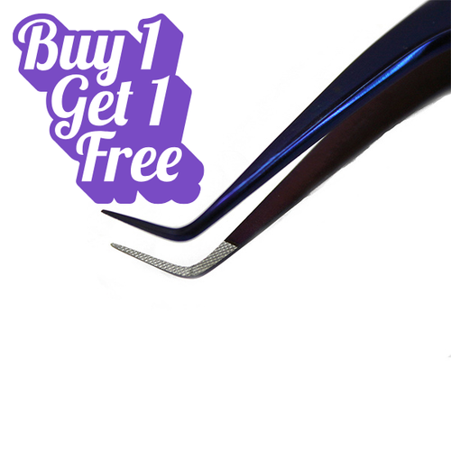 Fiber Tip Plasma 90º Lash Tweezers 9mm Tip | 5.5" (14cm)
