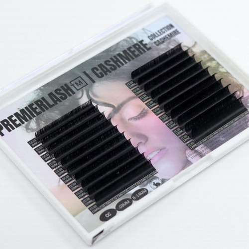 Cashmere CC Curl lash extensions 20-row tray 8–14mm Cashmere CC Curl lash extensions 20-row tray 8–14mm