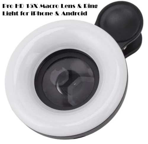 Macro Pro HD 15X Zoom Lens & LED Ring Light