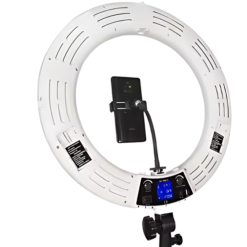 18 Inch Bi-Color LED Ring Light with Stand, Remote & Phone Clip | LED Screen
