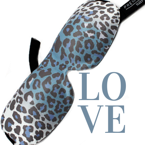 Blackout 3D Contoured Deep Cup Sleep Mask | Leopard Print