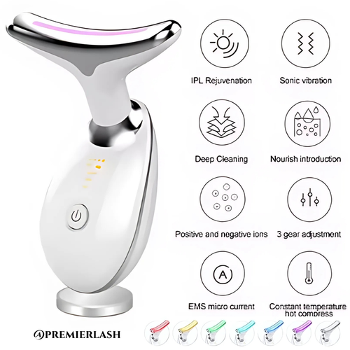 Wholesale Face & Neck Massager 7 Color LED, Heat & Vibration Wholesale Face & Neck Massager 7 Color LED, Heat & Vibration