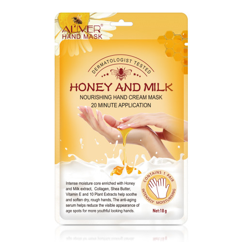 Honey & Milk Nourishing Hand Masks with Collagen, Shea Butter, Vitamin E & 10 Plant Extracts Honey & Milk Nourishing Hand Masks with Collagen, Shea Butter, Vitamin E & 10 Plant Extracts