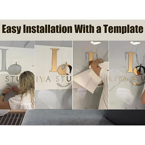 Custom Wall Mounted 3D Mirror Acrylic Business Sign