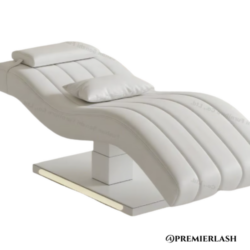 Lux Modern Beauty 3 Motor Modern Lash Curved Beauty Bed | Adjustable Height & Back Rest