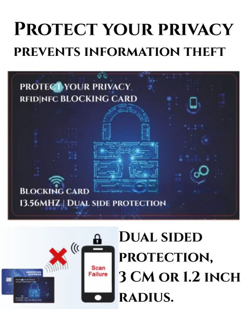 RFID Blocking Card | Contactless Credit Card & Identity Theft Protection