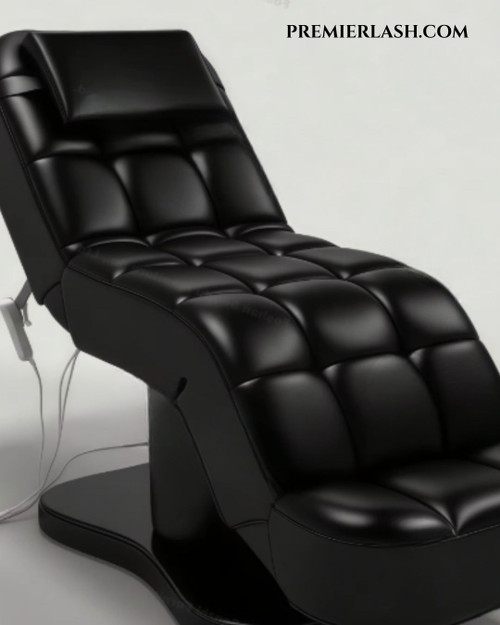 Luxury Suite | Tuft Leather Electric Curved Cosmetic Bed, Trolley & Chair