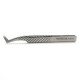 Slim L Tweezers with Diamond Textured Grip | 4.7" (12cm)