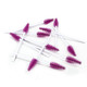 Full Head Tear Drop Mascara Wands Purple, Pink & Aqua