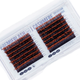 14 micro-printed copper glitter lash tray with multiple lengths
