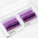 Fluorescent purple ombre lash extension detail