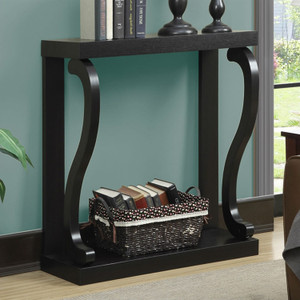 Modern Curved Legs Rich Espresso Console Table Q280-MCTVG1251