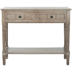 Console Accent Table Traditional Style Sofa Table in Distressed Cream Q280-DCT121993
