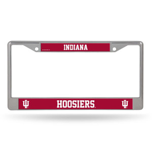 Indiana Hoosiers License Plate Frame Chrome Printed Insert Z157-1140726050