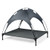 Portable Elevated Outdoor Pet Bed with Removable Canopy Shade-42 Inch - Color: Dark Gray - Size: XL D681-PS7353-XL