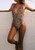 Contrast Leopard Self Tie One Piece Swimsuit H721-CSB18