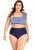 Plus Size Pleated Bikini Set H721-XTF2005