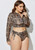 Women's Plus-Size Three-Piece Swimsuit High Waist Print Split Long Sleeve Swimwear H721-MLDZYY12-5
