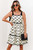 White Bow Knot Color Contrast Trim Knotted Shoulder Mini Dress T543-8791250141426