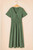 Four Leaf Clover Surplice Neckline Shirred High Waist Plus Size Maxi Dress T543-8791254270194
