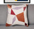 24" Ivory Geometric Cotton Blend Throw Pillow With Embroidery N270-549431