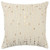 20" Gold and Ivory Cotton Pillow With Beads Edges N270-518635