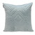 Gray Quilted Diamonds Velvet Solid Color Throw Pillow N270-402826