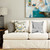 18" Silver Abstract Cowhide Throw Pillow N270-317009
