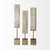 Set Of Three Gold Abstract Metal Cutout Tabletop Decor Pieces N270-392479