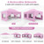 10 x 20 Feet Pop up Canopy with 6 Sidewalls Windows and Carrying Bag-Pink - Color: Pink D681-NP12123PI