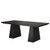 Modern Home Office Computer Desk Workstation in Black Wood Finish Q280-BKRIUSG67847