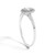 14K White Gold 1/5 Cttw Diamond Oval Shape With Halo Engagement Ring (H-I Color, I1-I2 Clarity) - S N162-022897R600