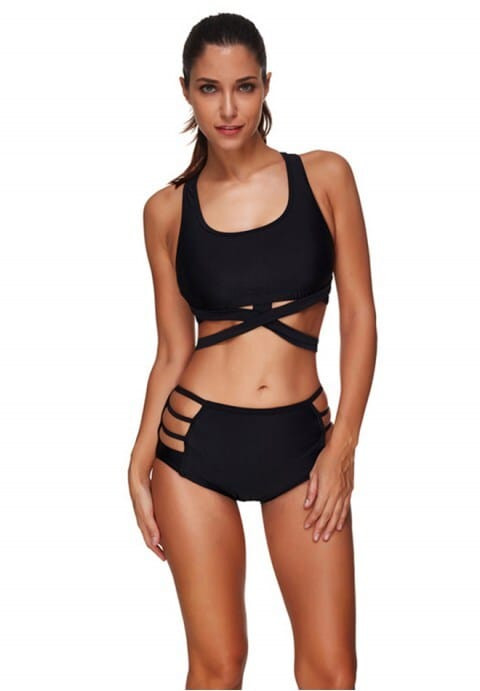 Sexy Hollow Solid Color Swimsuit H721-XMCFC16986