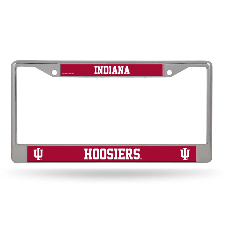 Indiana Hoosiers License Plate Frame Chrome Printed Insert Z157-1140726050