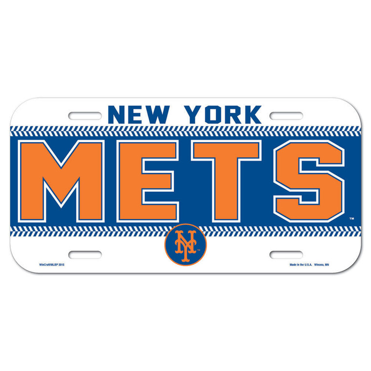 New York Mets License Plate Plastic Z157-3208586930