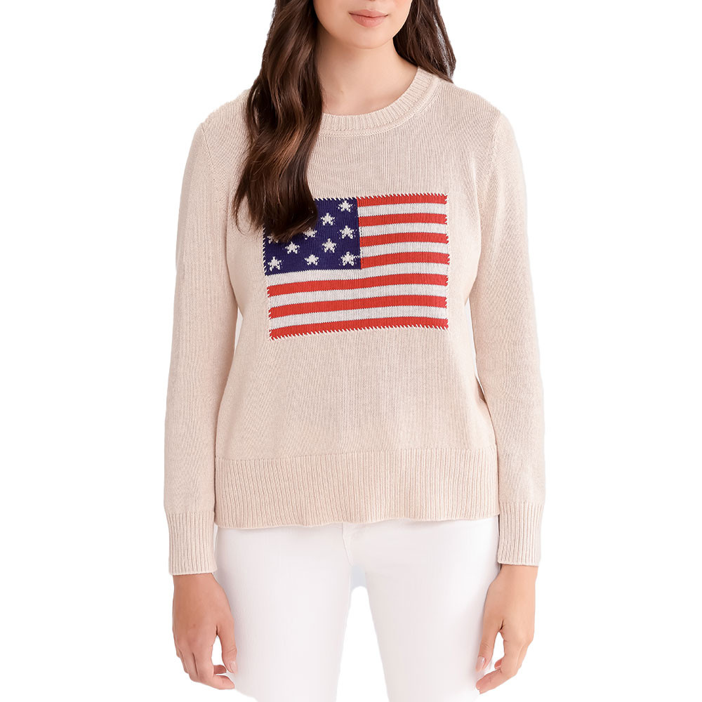 Alashan Vintage Flag Cotton Cashmere Sweater (Women's) - Peter